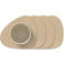 LIND DNA LIND DNA Onderzetters Nupo - Leer - Sand - 13 x 11 cm - 4 Stuks