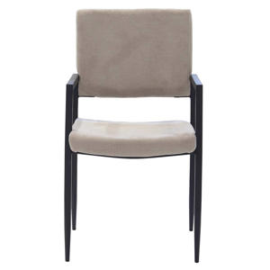 Eetkamerstoel Elin - Stof - Taupe - Set van 2 