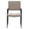 Giga Meubel Eetkamerstoel Elin - Stof - Taupe - Set van 2