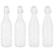 thumbnail: Cookinglife Beugelflessen Dots & Lines - 1 Liter - 4 stuks