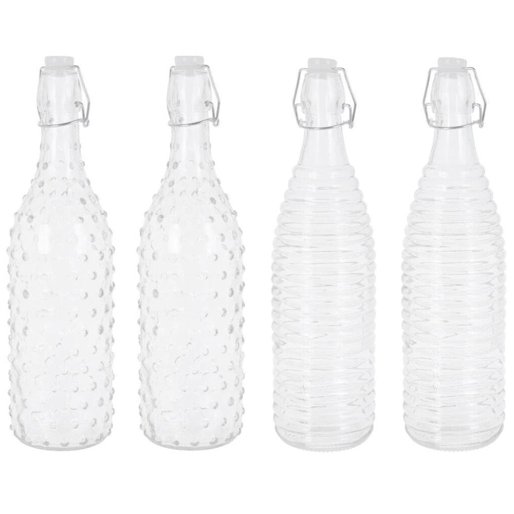 Cookinglife Beugelflessen Dots & Lines - 1 Liter - 4 stuks