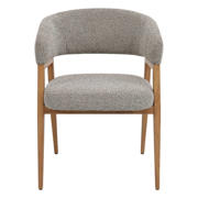 thumbnail: Giga Meubel Eetkamerstoel Fureso - Taupe/Naturel - Set van 2