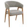 Giga Meubel Eetkamerstoel Fureso - Taupe/Naturel - Set van 2