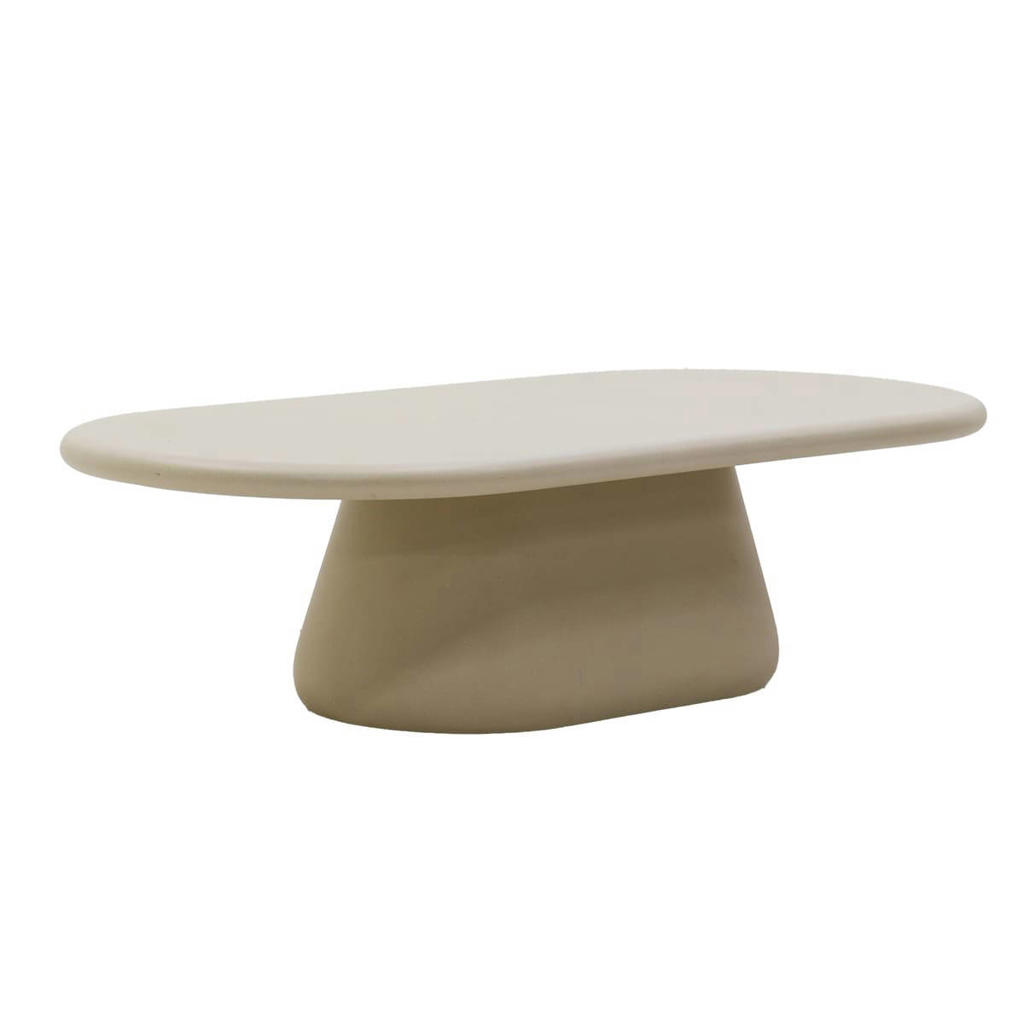 Giga Meubel Salontafel Riva Ovaal - Composiet - 140x65x39cm