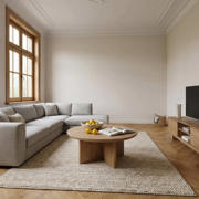 thumbnail: Giga Meubel Salontafel Helsinki - Naturel Hout - 80x80x35cm