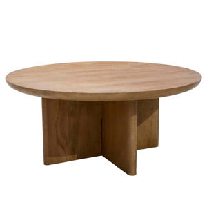 Salontafel Helsinki - Naturel Hout - 80x80x35cm