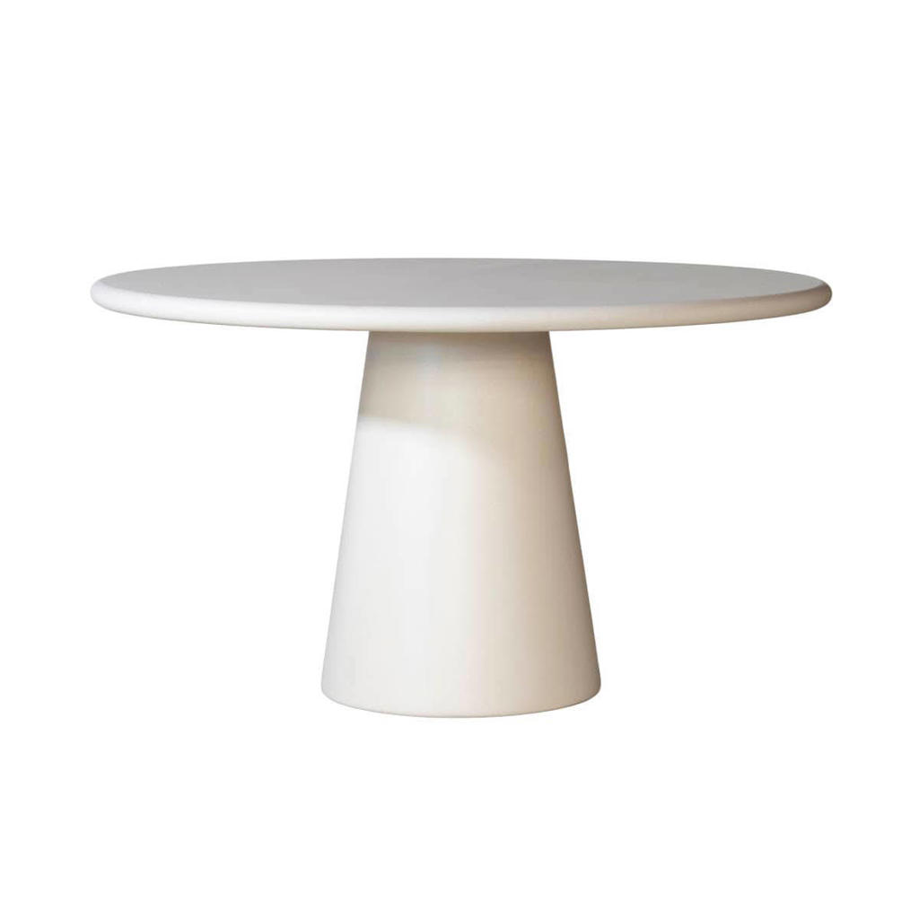 Giga Meubel Eettafel Brunn - Rond Beige Composiet - 130cm