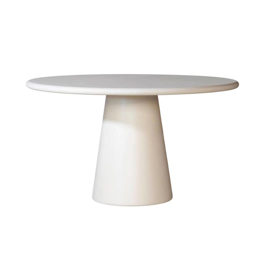 Giga Meubel Eettafel Brunn - Rond Beige Eco Composiet - 130cm