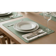 thumbnail: Cosy & Trendy Placemats Leather Look Basil 43 x 30 cm - 6 Stuks