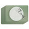 Cosy & Trendy Placemats Leather Look Basil 43 x 30 cm - 6 Stuks