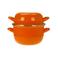 Cosy & Trendy Mosselpan - Emaille - Oranje - ø 18 cm / 2.8 liter - geëmailleerde anti-aanbaklaag
