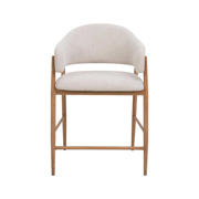 thumbnail: Giga Meubel Barstoel  DÃ©nia - Beige/Naturel - Zithoogte 65cm (set van 2)