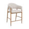 Giga Meubel Barstoel  DÃ©nia - Beige/Naturel - Zithoogte 65cm (set van 2)