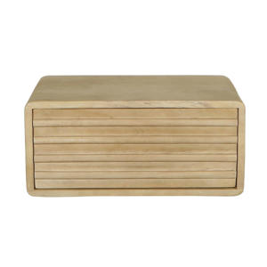 Nachtkastje Keanu - Zwevend Naturel Hout - 45x30x20cm 