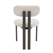 thumbnail: Giga Meubel Eetkamerstoel Noor - Beige/Brons - 51x53x81cm - Set van 2