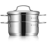 thumbnail: WMF  Pannenset Mini - 5 Delig - Kookpan ø 16, 20, 20 en 24 cm en Steelpan ø 16 cm