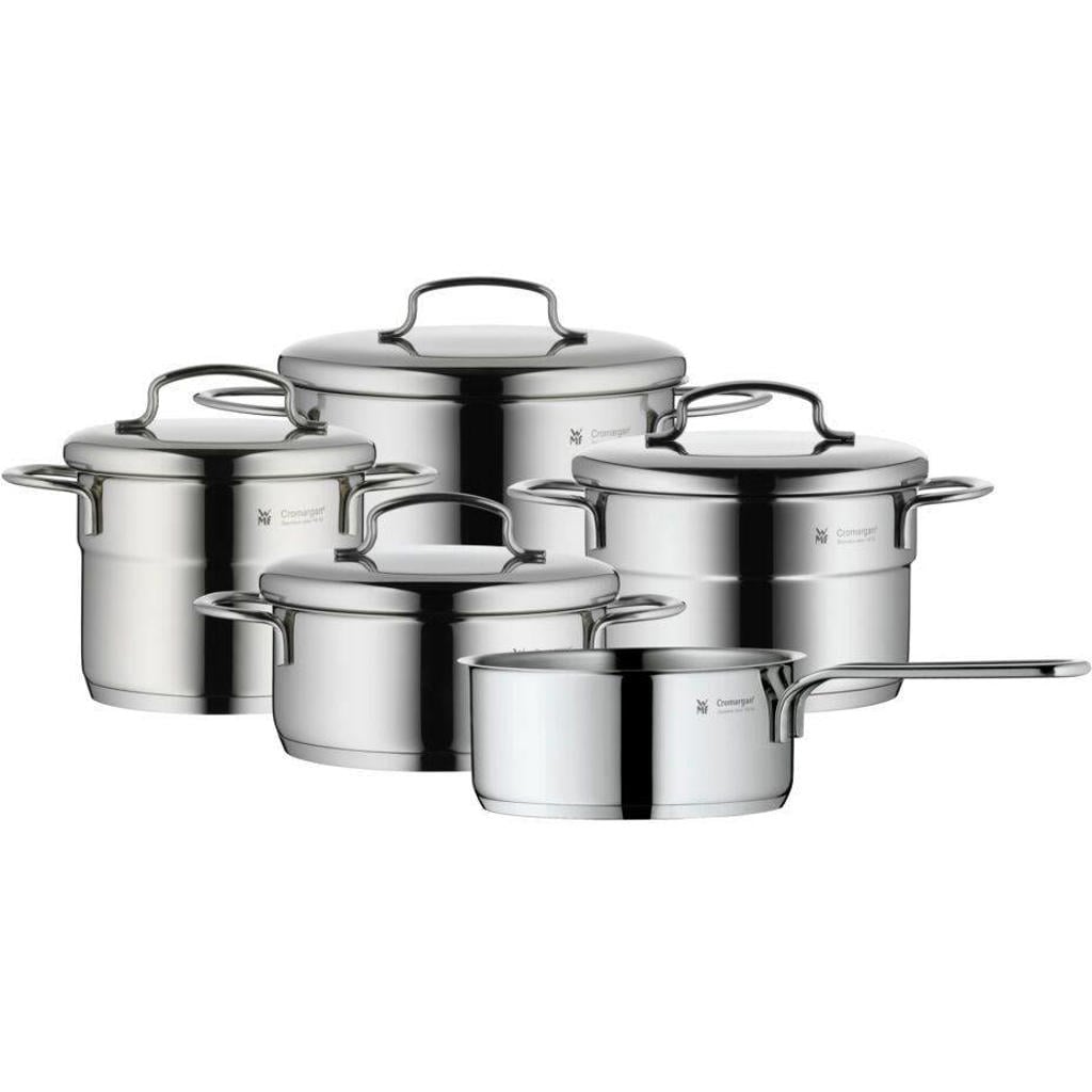 WMF 5-delige pannenset - zilver
