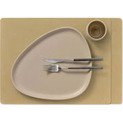 thumbnail: LIND DNA LIND DNA Placemats Nupo - Leer - Khaki - 45 x 35 cm - 2 Stuks