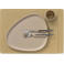 LIND DNA LIND DNA Placemats Nupo - Leer - Khaki - 45 x 35 cm - 2 Stuks