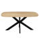 Giga Meubel Eettafel Jaimy - Deens Ovaal Naturel Hout - 160x90x76cm
