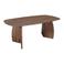 Giga Meubel Eettafel Majada - Deens Ovaal Donkerbruin Hout - 200x100x76cm