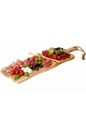 Serveerplank / Tapasplank - Teak - 59 x 20 cm - Houten Plank voor Hapjes en Gerechten
