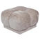 Giga Meubel Poef Timéo - Taupe - Stof - 64x64x41cm