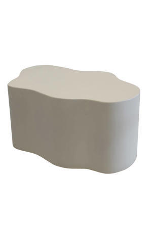 Salontafel Marly - Organisch Wit Eco Composiet - 100x70x41cm