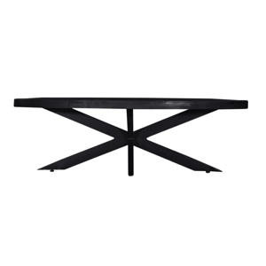 Salontafel Mansour - Zwart Mangohout - 130x70x40cm