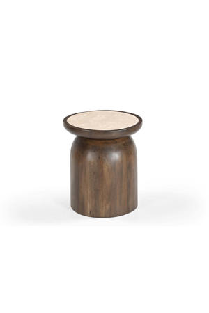 Salontafel Kaja - Rond - Marmer - 38cm