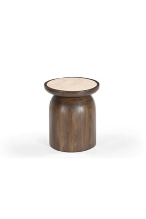 Salontafel Kaja - Rond - Marmer - 38cm