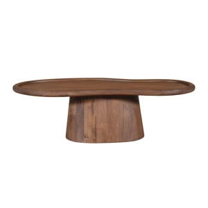 Salontafel Estella - Organisch Donkerbruin Mangohout - 130x60x39cm