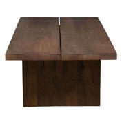 thumbnail: Giga Meubel Salontafel Espoo - Rechthoek Donkerbruin Hout - 120x60x36cm