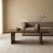 thumbnail: Giga Meubel Salontafel Espoo - Rechthoek Donkerbruin Hout - 120x60x36cm