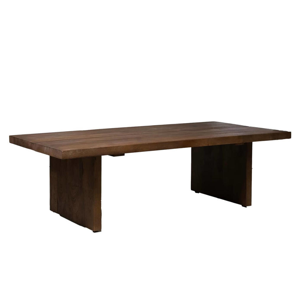 Giga Meubel Salontafel Espoo - Rechthoek Donkerbruin Hout - 120x60x36cm