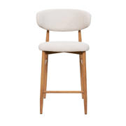 thumbnail: Giga Meubel Barstoel Alexia - Beige/Naturel - Zithoogte 65cm (set van 2)