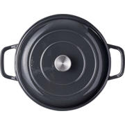 thumbnail: Cookinglife Braadpan met deksel - Heritage Cast - Gietijzer - Grijs - ø 30 cm / 2.6 Liter - geëmailleerde anti-aanbaklaag