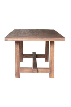 Eettafel Frans - Rechthoek Donkerbruin Hout - 300x100x76cm
