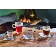 thumbnail: Bormioli Rocco Latte Macchiato Glazen - Irish Coffee Glazen - Koffiekopjes met oor - Stapelbaar - Barshine 315 ml - 6 Stuks