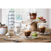 thumbnail: Bormioli Rocco Latte Macchiato Glazen - Irish Coffee Glazen - Koffiekopjes met oor - Stapelbaar - Barshine 315 ml - 6 Stuks