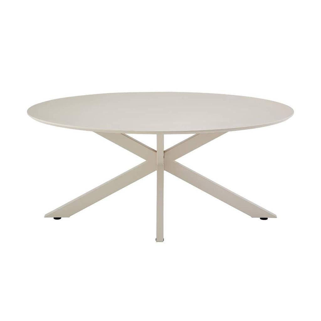 Giga Meubel Eettafel Gimo - Ovaal Beige HPL - 160x100x76cm