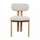 Giga Meubel Eetkamerstoel Noor - Stof/Staal - Beige/Naturel (set van 2)