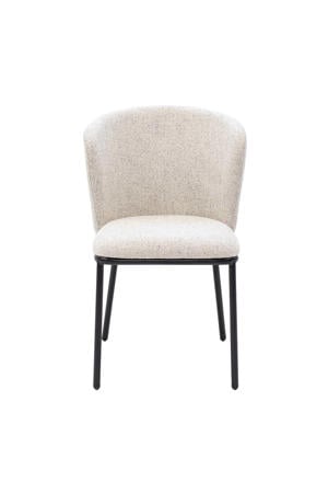 Eetkamerstoel Frits - Stof - Beige - Set van 2