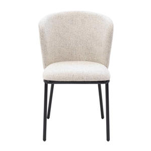 Eetkamerstoel Frits - Stof - Beige - Set van 2 