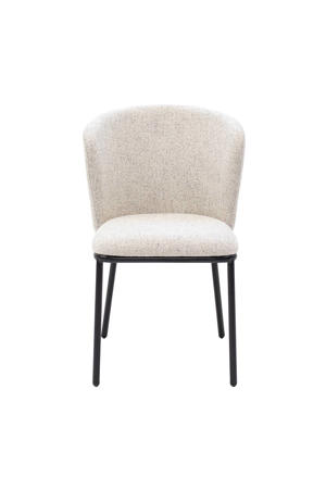 Eetkamerstoel Frits - Stof - Beige - Set van 2 