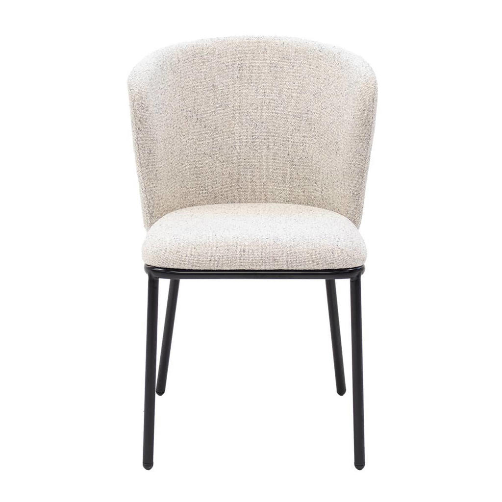 Giga Meubel Eetkamerstoel Frits - Stof - Beige - Set van 2