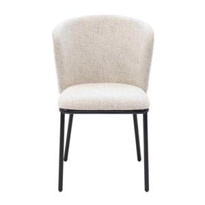 Eetkamerstoel Frits - Stof - Beige - Set van 2