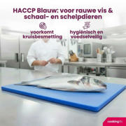 thumbnail: Cookinglife Snijplank HACCP Blauw 40 x 30 cm - voor vis