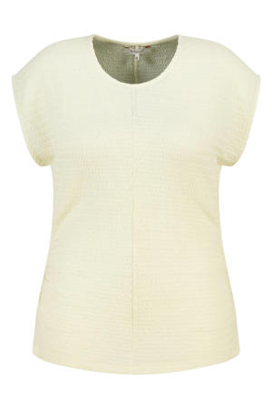 aansluitend top Plus Size - lichtgeel