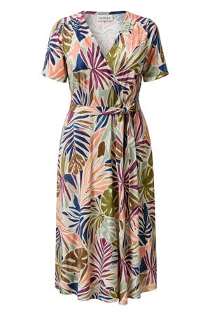 midi zomerjurk met print Plus Size - meerkleurig